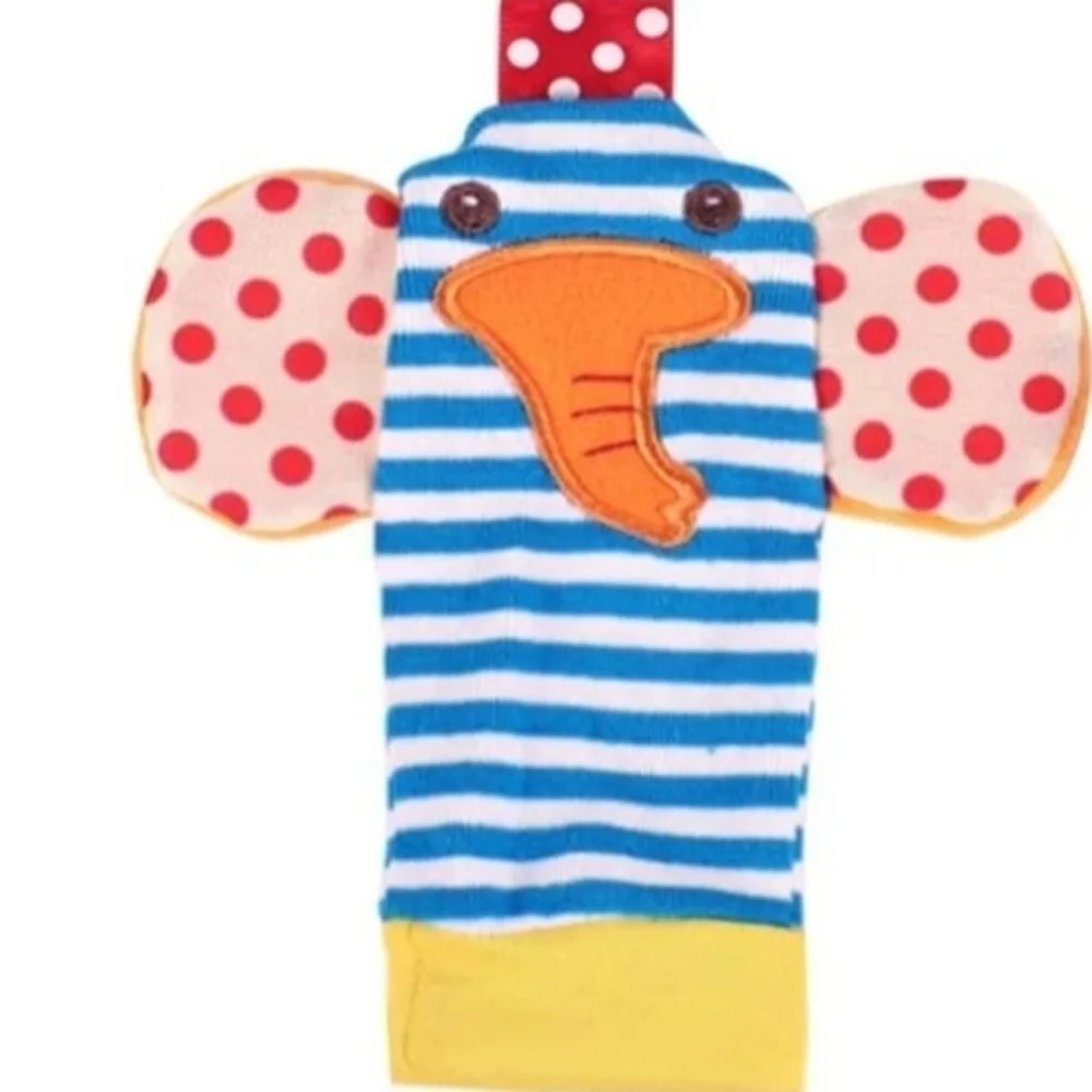 Baby Elephant Rattle Sock for Babies 0-6 Months